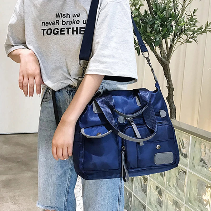 Fashion Vintage Flower Women Tote Bag Portable Outdoor Daily Toiletry Storage Shopping Bag Large Capacity School Tote Bag Luxegan