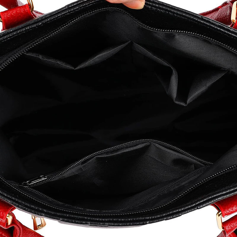 Luxury Designer Large Capacity Tote | PU Leather Shoulder & Crossbody Bag Luxegan