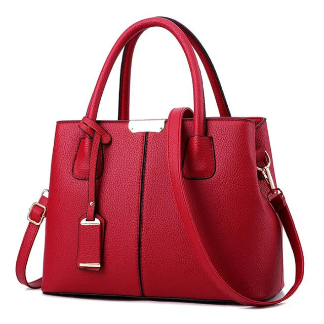New Luxury Designer Brand Bags for Women | Fashion Soft PU Leather Handbags | Solid Color Shoulder Purse Tote