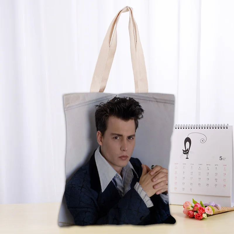 Cotton Canvas Cartoon Tote Bag | Soft Eco-Friendly Foldable Shopper Luxegan