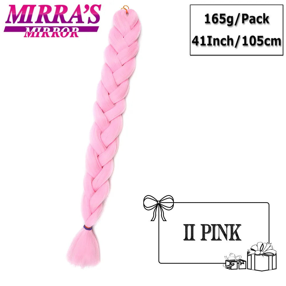 Super Jumbo Braiding Hair Extensions – 41 Inch (105cm) | 165g/Pack | 44 Colors | High-Temp - view 3