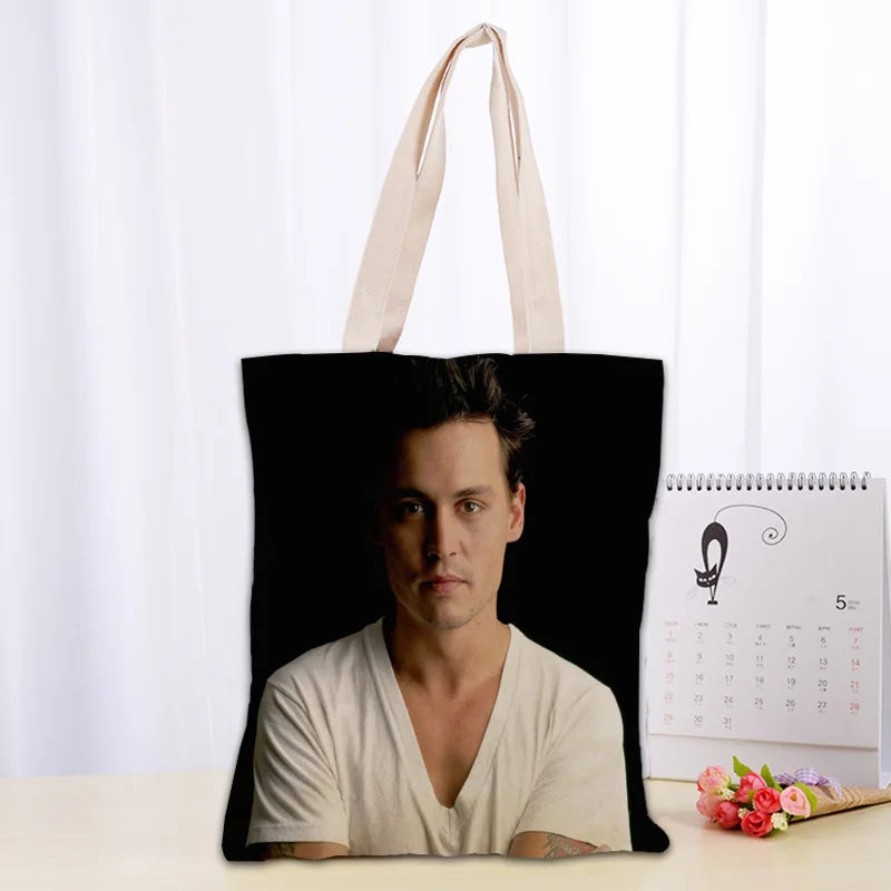 Cotton Canvas Cartoon Tote Bag | Soft Eco-Friendly Foldable Shopper Luxegan