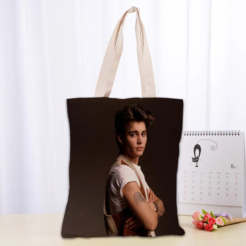 Cotton Canvas Cartoon Tote Bag | Soft Eco-Friendly Foldable Shopper Luxegan