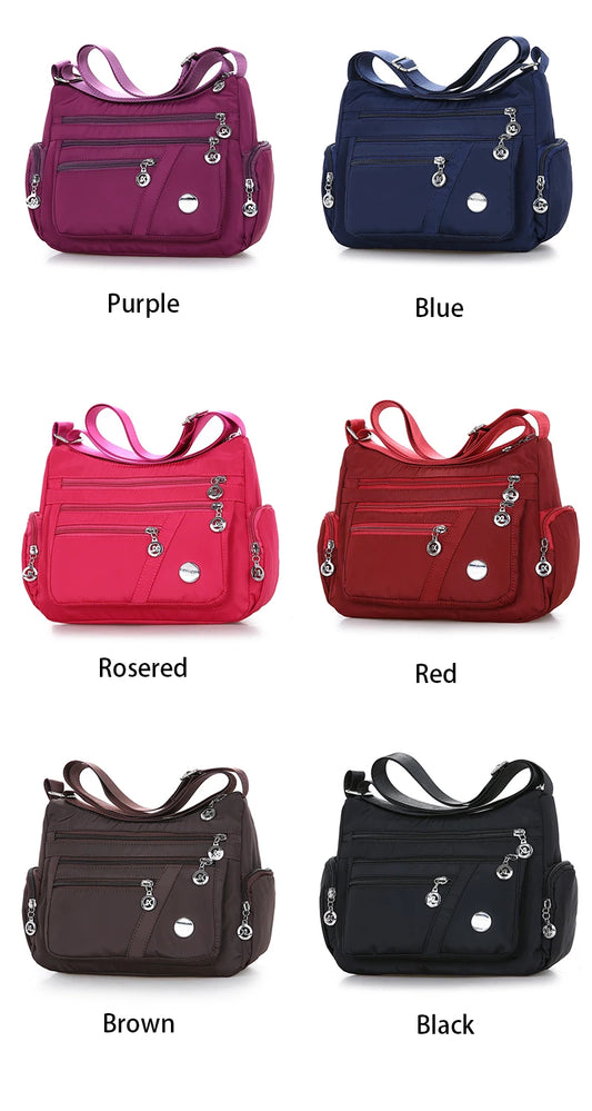 Waterproof Nylon Oxford Crossbody Bag | Large Capacity Handbag Luxegan