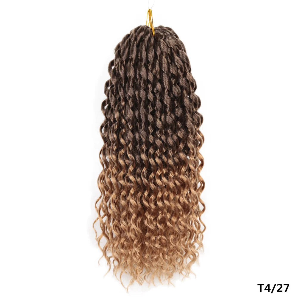 16" Loose Deep Wave Twist Crochet Hair | Ombre Braiding Extensions Luxegan