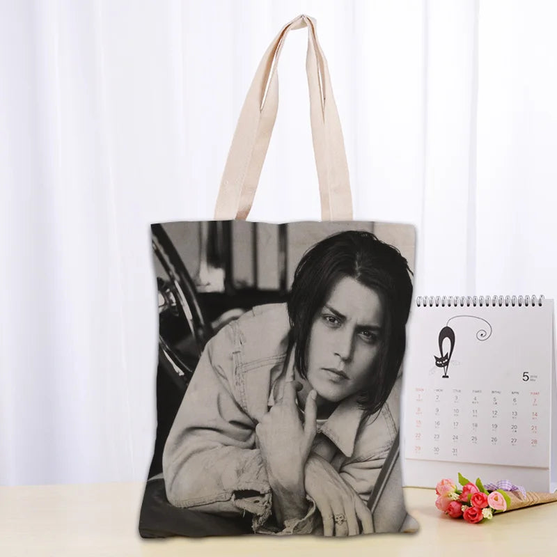 Cotton Canvas Cartoon Tote Bag | Soft Eco-Friendly Foldable Shopper Luxegan