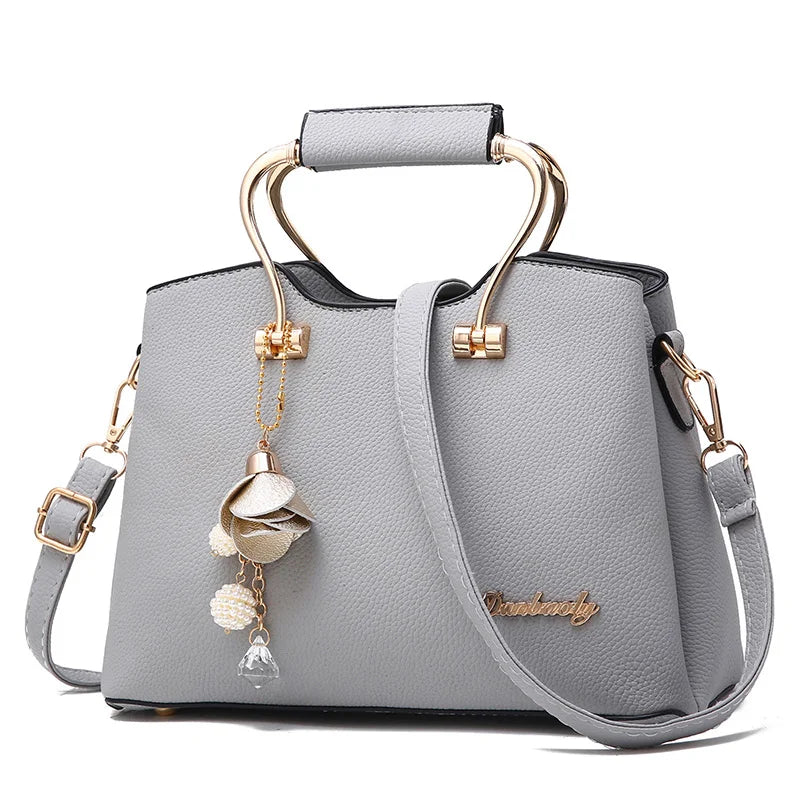 New Luxury Women's PU Leather Handbag | National Style Large Capacity Travel Bag | Premium Single Strap Shoulder Bag | Elegant Zippered Women's Tote (Model BTL-7791) Luxegan