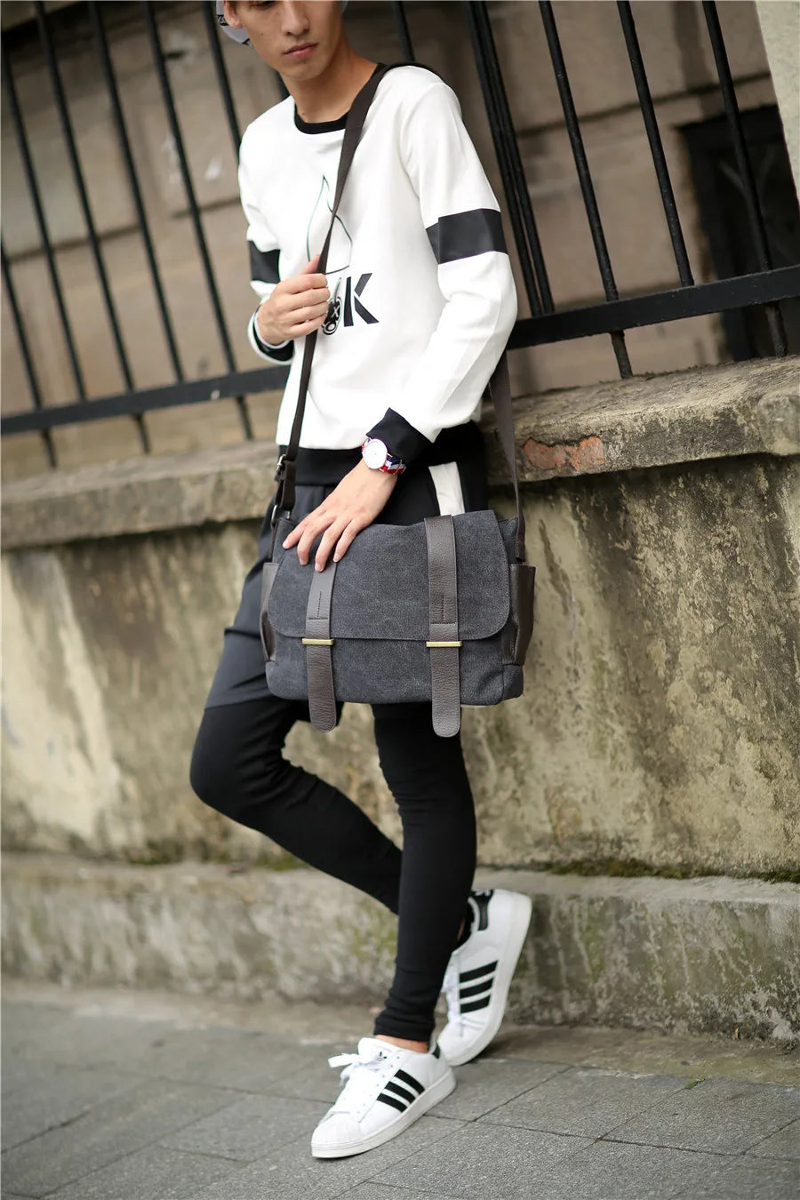 Diagonal Travel Bags Casual Messenger Bags (Bolso) | Men Bag Canvas School Bag | Fashion Crossbody Bags for Men Luxegan