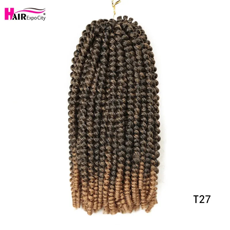 Spring Twist Crochet Hair 12 Inch – Afro Fluffy Synthetic Twist Braids | Ombre & Solid | 25 Colors - view 21