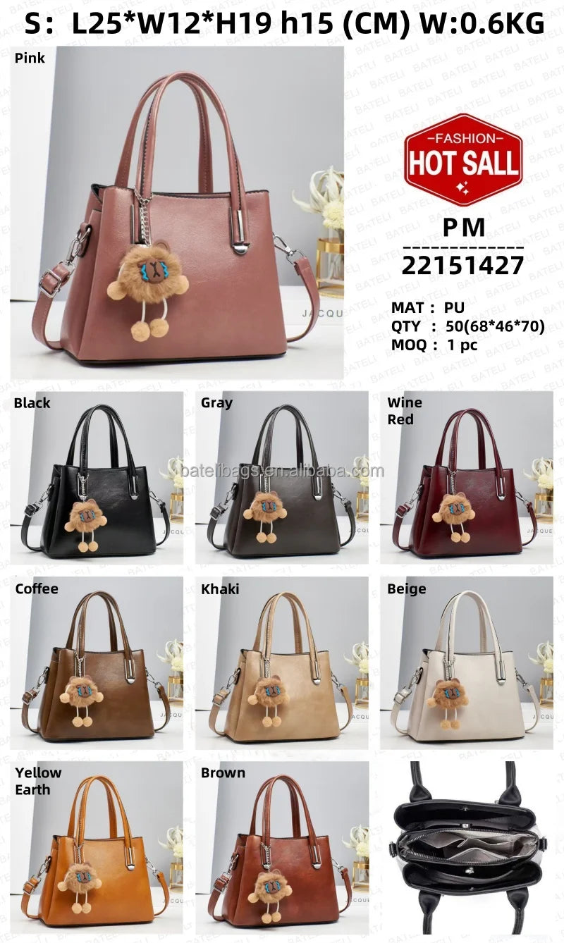 Women’s Luxury Hobo Tote Handbag | Fashion Designer Mini Bowling Purse | Large Capacity Bucket Bag with Silk Lining | Sleek PU Leather Business & Shopping Handbag (Model BTL-22151-CWW) Luxegan