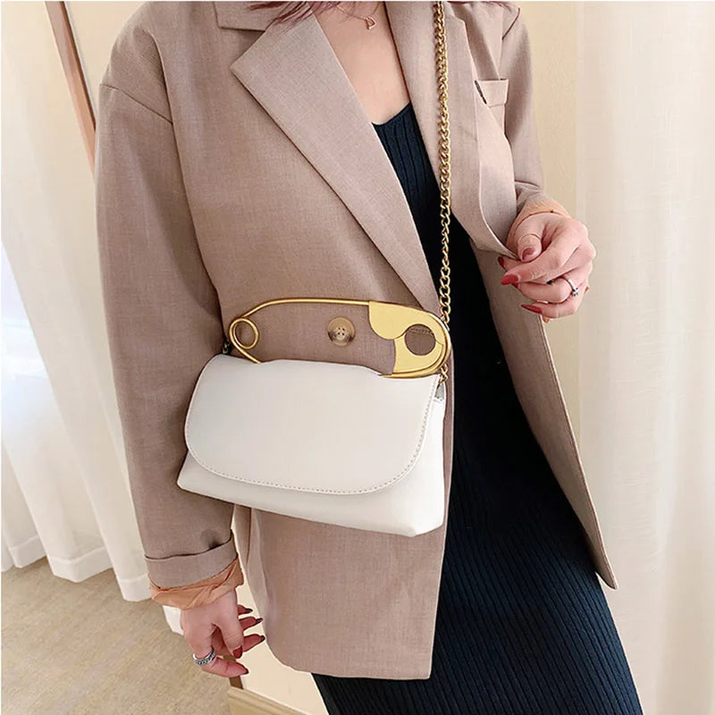 Mini Chain Flap Crossbody | Soft PU Leather Designer Purse Luxegan