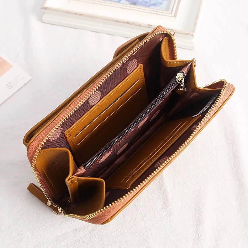 Custom Zipper Shoulder Bag Handbags Womens Bags High Capacity Crossbody Bags for Ladies Long Purse Clutch Phone Wallet