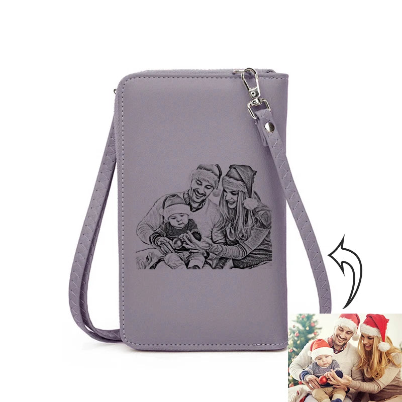 Custom Zipper Shoulder Bag Handbags Womens Bags High Capacity Crossbody Bags for Ladies Long Purse Clutch Phone Wallet