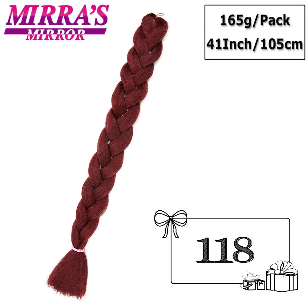 Super Jumbo Braiding Hair Extensions – 41 Inch (105cm) | 165g/Pack | 44 Colors | High-Temp - view 7