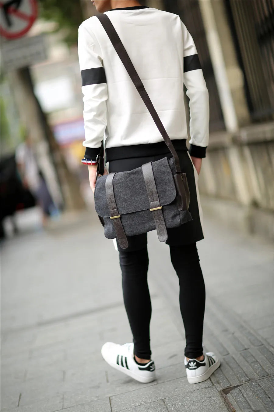 Diagonal Travel Bags Casual Messenger Bags (Bolso) | Men Bag Canvas School Bag | Fashion Crossbody Bags for Men Luxegan