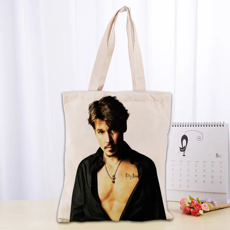 Cotton Canvas Cartoon Tote Bag | Soft Eco-Friendly Foldable Shopper Luxegan