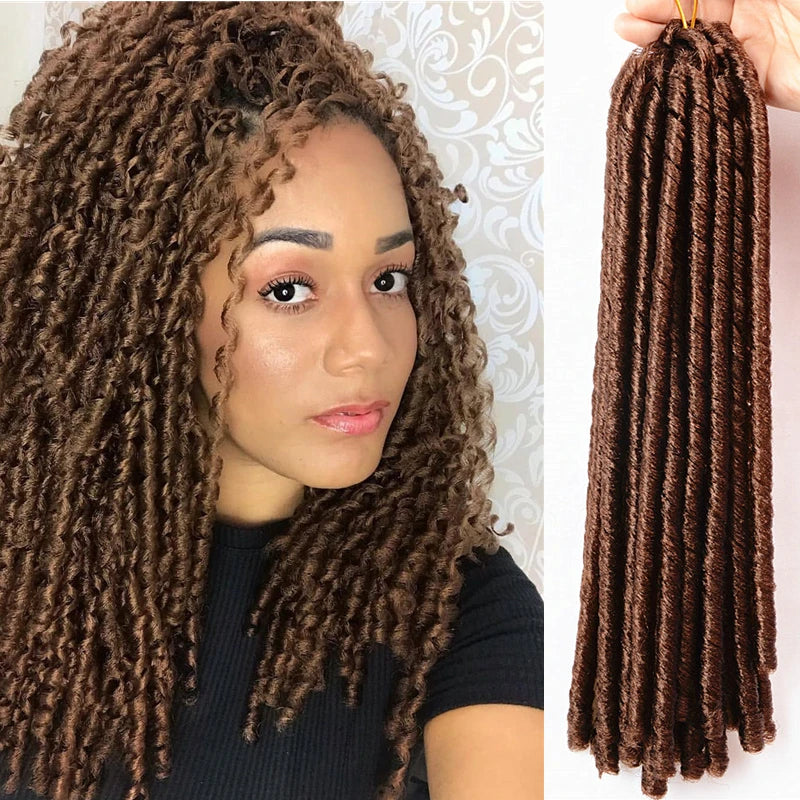 Soft Faux Locs Crochet Braids 14 Inch – Synthetic Braiding Hair for Afro Hairstyles (15 - view 11