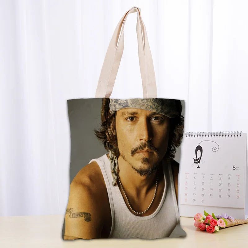 Cotton Canvas Cartoon Tote Bag | Soft Eco-Friendly Foldable Shopper Luxegan