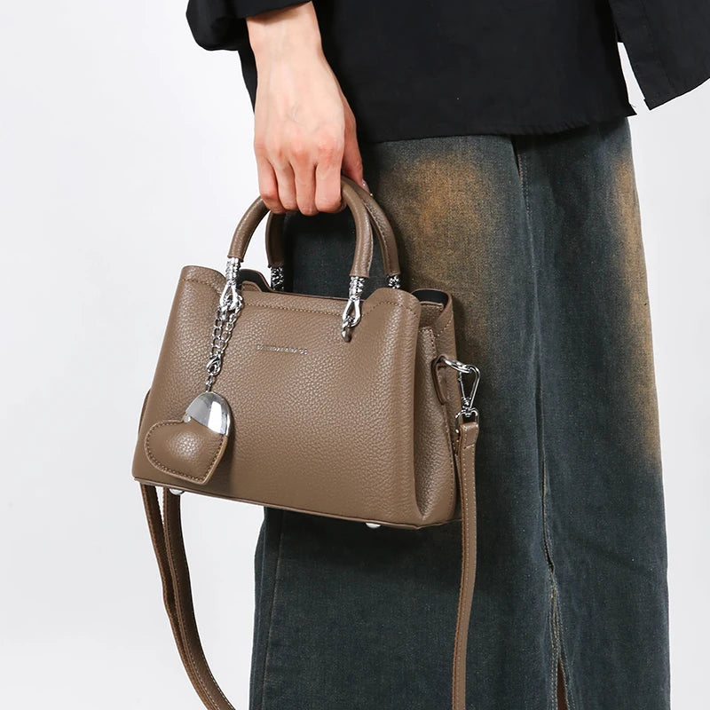 High-Quality Fashionable Women’s Handbag | Lightweight PU Leather Shoulder Bag | Luxurious Designer Ladies Crossbody | Versatile All-Season Fashion Purse with ZIP Closure Luxegan