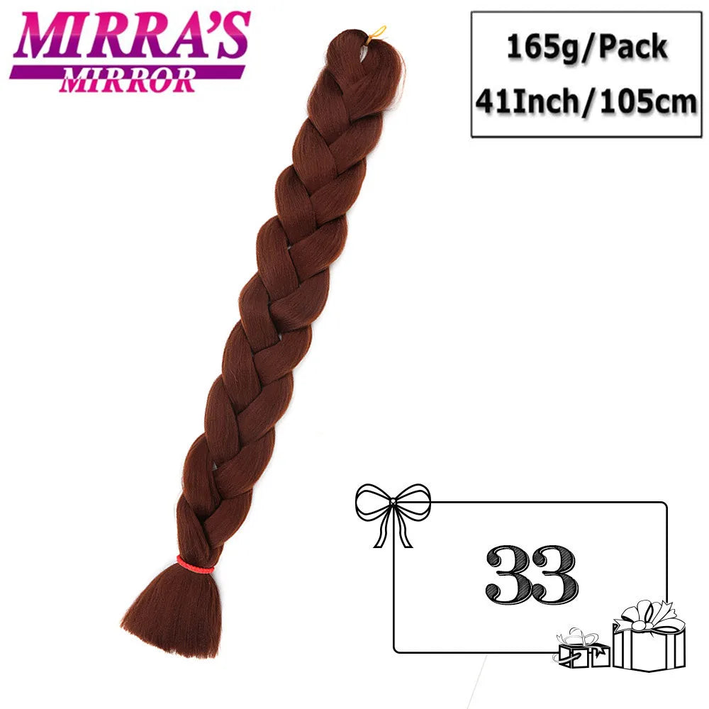 Super Jumbo Braiding Hair Extensions – 41 Inch (105cm) | 165g/Pack | 44 Colors | High-Temp - view 3