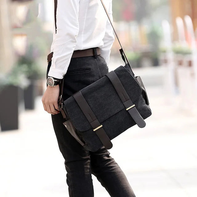 Diagonal Travel Bags Casual Messenger Bags (Bolso) | Men Bag Canvas School Bag | Fashion Crossbody Bags for Men Luxegan