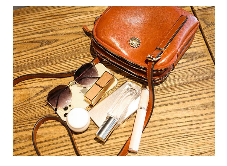Vintage Style Shoulder Bag | Simple Square Crossbody & Messenger Bag Luxegan