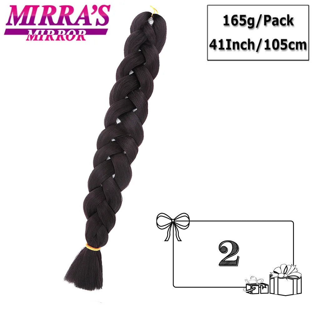 Super Jumbo Braiding Hair Extensions – 41 Inch (105cm) | 165g/Pack | 44 Colors | High-Temp - view 4