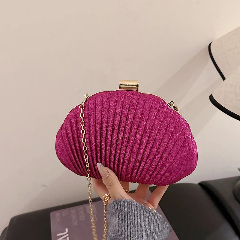 Bling Bling Acrylic Evening Clutch | Sophisticated "Chinese Craft" Silhouette | Elegant Chain-Decorated Crossbody | "Dignified" High-Performance Acrylic Essential for Radiant Versatile Styling Luxegan