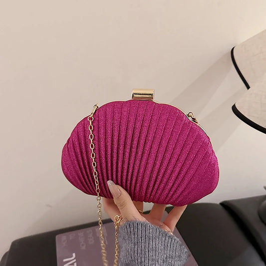 Bling Bling Acrylic Evening Clutch | Sophisticated "Chinese Craft" Silhouette | Elegant Chain-Decorated Crossbody | "Dignified" High-Performance Acrylic Essential for Radiant Versatile Styling Luxegan