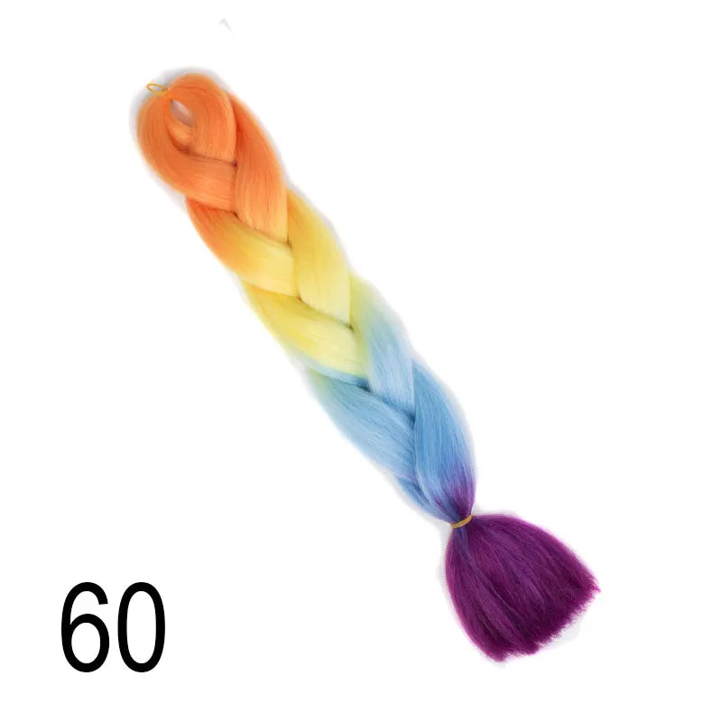 Ombre Jumbo Braiding Hair | Kanekalon Synthetic | 95+ Colours | 24 Inches
