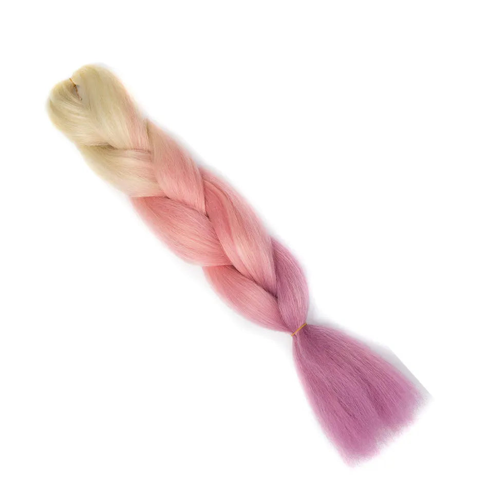 Ombre Jumbo Braiding Hair | Kanekalon Synthetic | 95+ Colours | 24 Inches