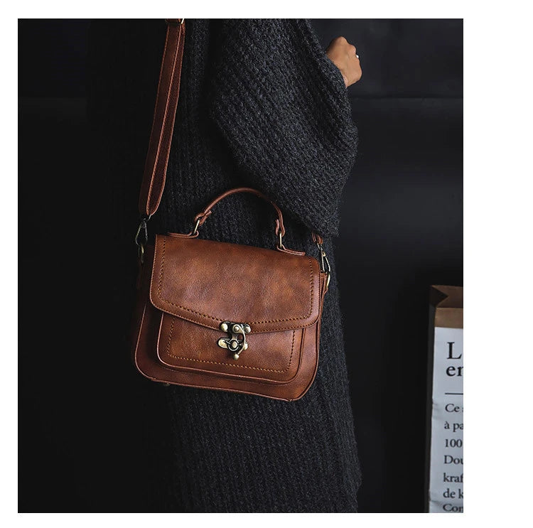 Women’s Designer Shoulder Bag | Luxury PU Leather Small Handbag | Versatile Crossbody Messenger Bag | Casual Female Travel Purse & Fashion Flap Bag (Model AB182) Luxegan