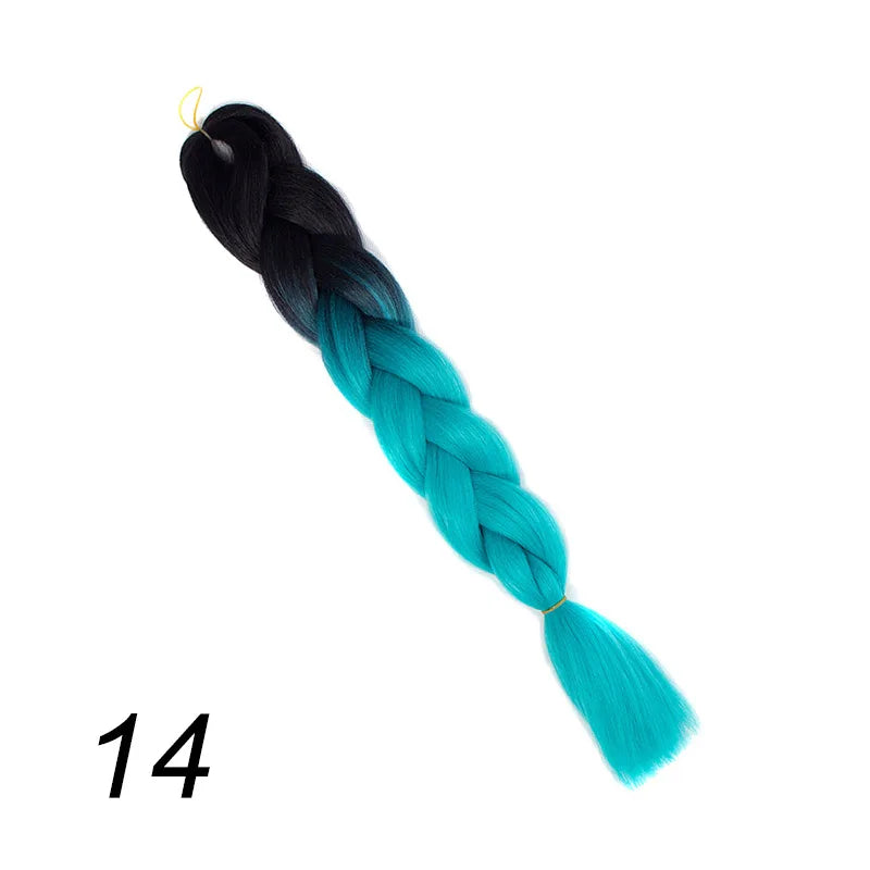 Ombre Jumbo Braiding Hair | Kanekalon Synthetic | 95+ Colours | 24 Inches