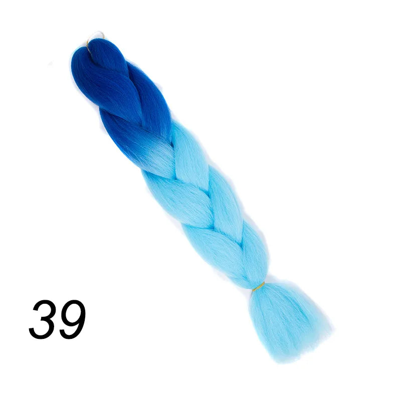 Ombre Jumbo Braiding Hair | Kanekalon Synthetic | 95+ Colours | 24 Inches