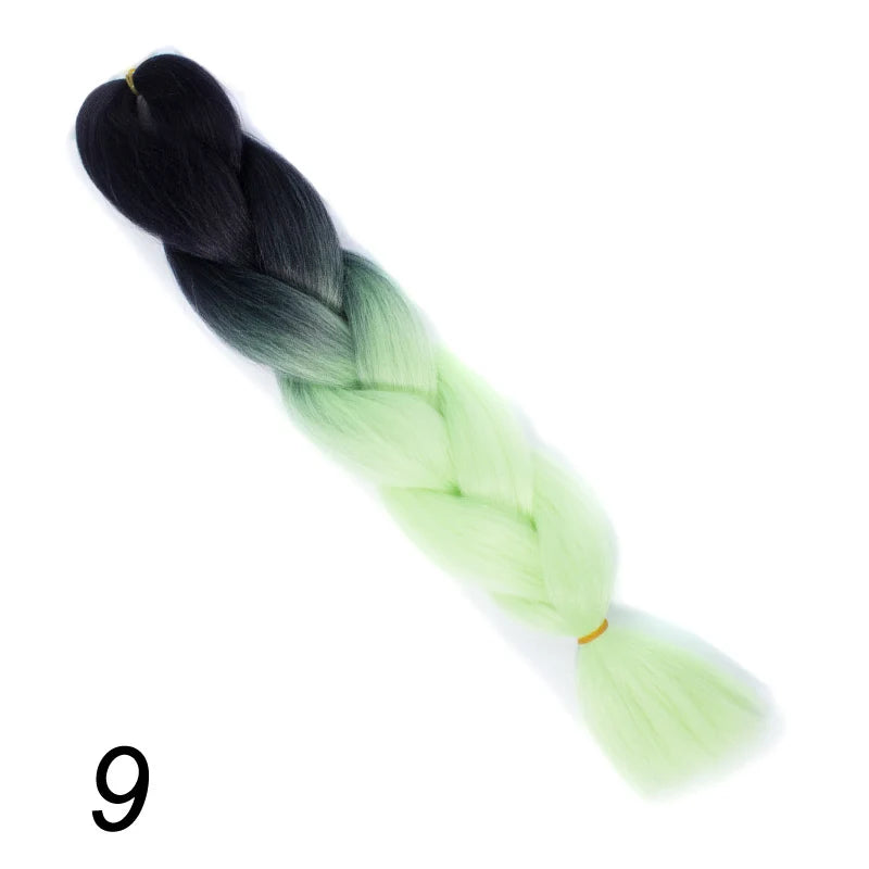 Ombre Jumbo Braiding Hair | Kanekalon Synthetic | 95+ Colours | 24 Inches