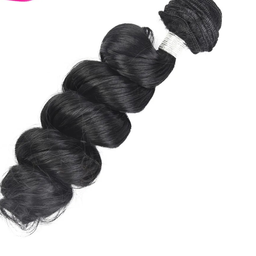 Loose Wave Hair Weave Bundles – Heat Resistant Synthetic Hair Extensions 18" to 24" Luxegan