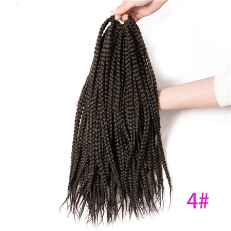 Box Braids Crochet Hair | 22 Strands Low Temp Fiber | 14 & 18 Inch | 9 Colors - view 4
