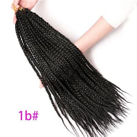 Box Braids Crochet Hair | 22 Strands Low Temp Fiber | 14 & 18 Inch | 9 Colors LuxeganBox Braids - view 10
