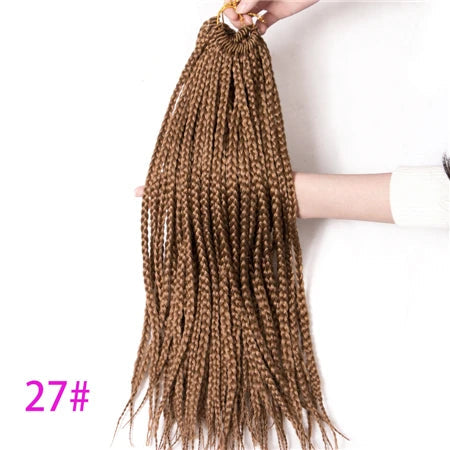 Box Braids Crochet Hair | 22 Strands Low Temp Fiber | 14 & 18 Inch | 9 Colors - view 3