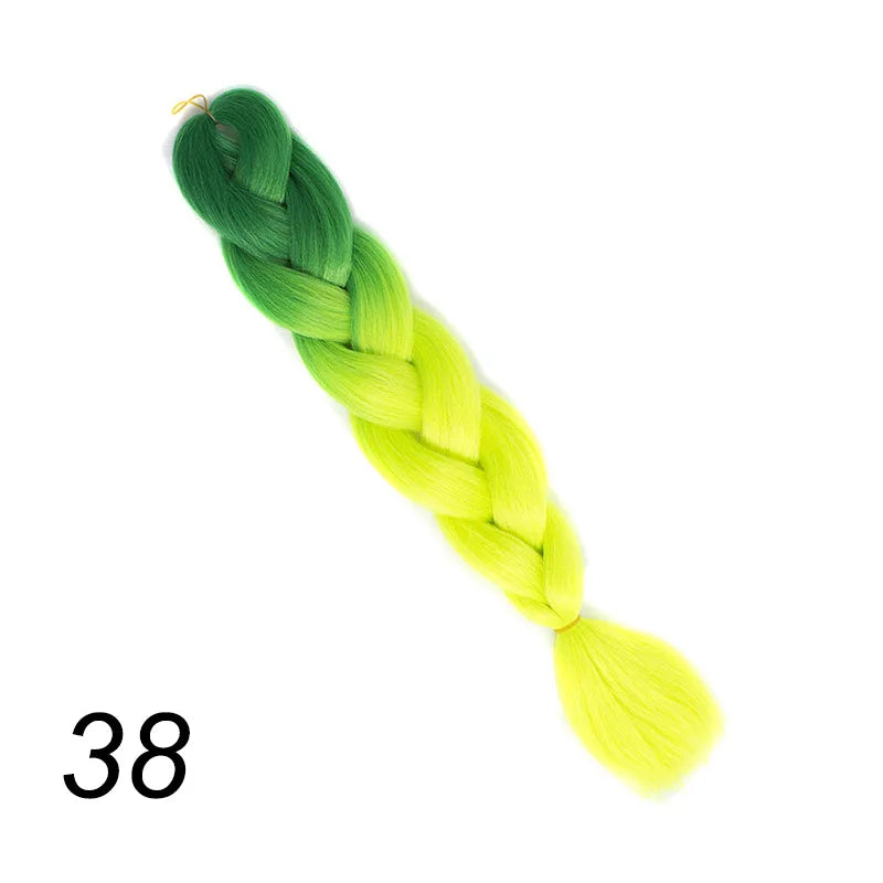 Ombre Jumbo Braiding Hair | Kanekalon Synthetic | 95+ Colours | 24 Inches