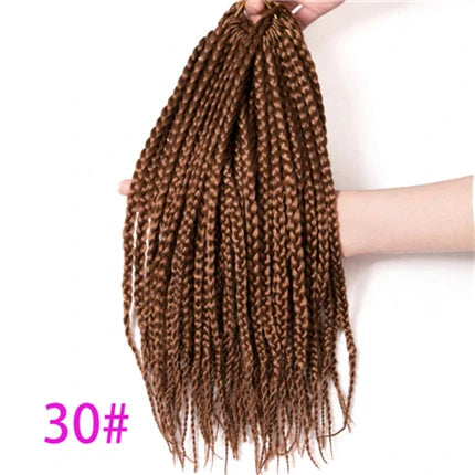 Box Braids Crochet Hair | 22 Strands Low Temp Fiber | 14 & 18 Inch | 9 Colors - view 7
