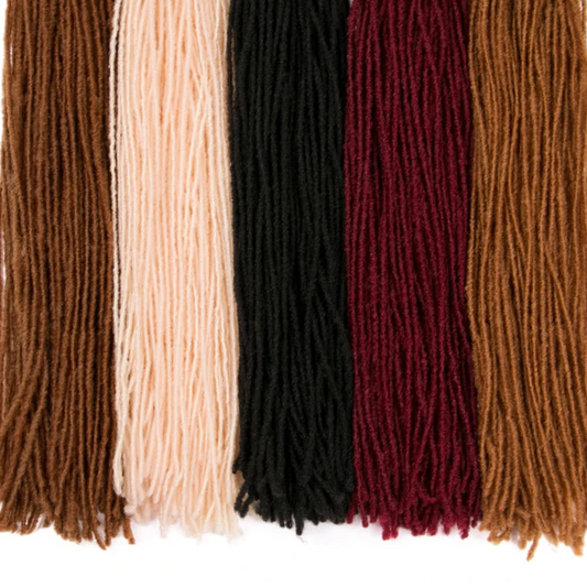 Crochet Dreadlocks Hair Extension 18in | Faux Locs Synthetic Braiding Hair | 6 Colors Luxegan