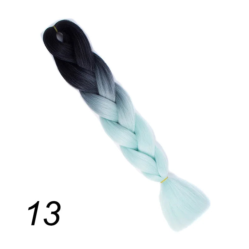 Ombre Jumbo Braiding Hair | Kanekalon Synthetic | 95+ Colours | 24 Inches