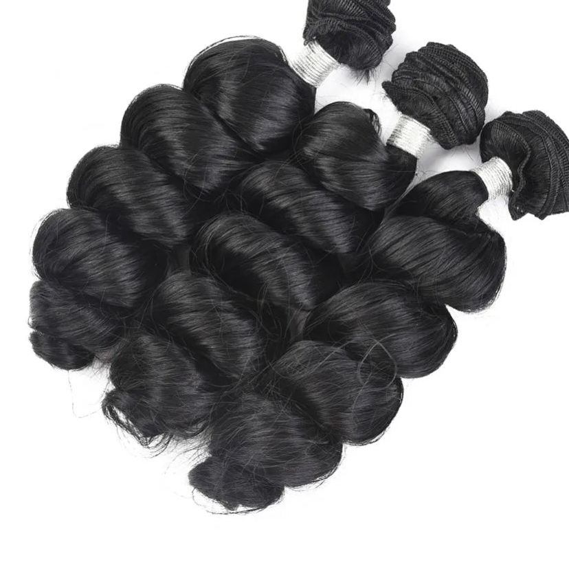 Loose Wave Hair Weave Bundles – Heat Resistant Synthetic Hair Extensions 18" to 24"