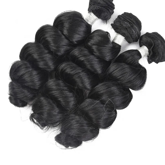 Loose Wave Hair Weave Bundles – Heat Resistant Synthetic Hair Extensions 18" to 24"