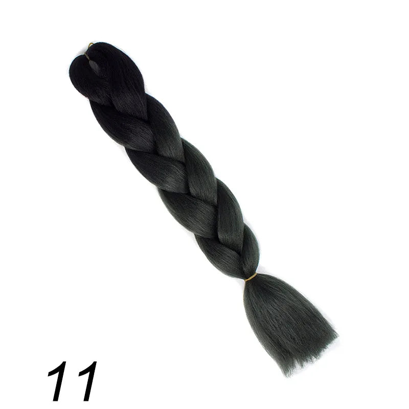 Ombre Jumbo Braiding Hair | Kanekalon Synthetic | 95+ Colours | 24 Inches