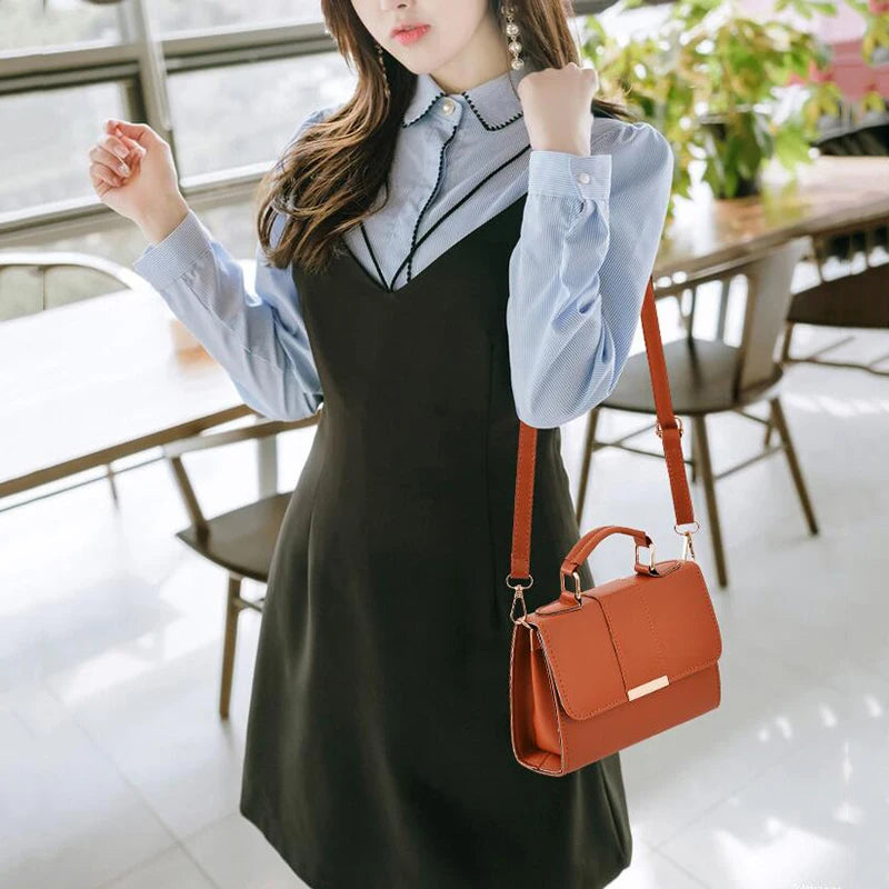 Soft PU Leather Small Flap Bag | New Summer Fashion Crossbody Purse Luxegan