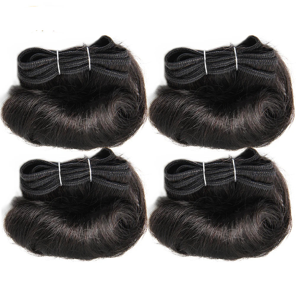Brazilian Curly Hair Weave Bundles – 4 Pcs/Lot 100% Remy Human Hair Afro Curly Weave 5 5 6 7 - view 2