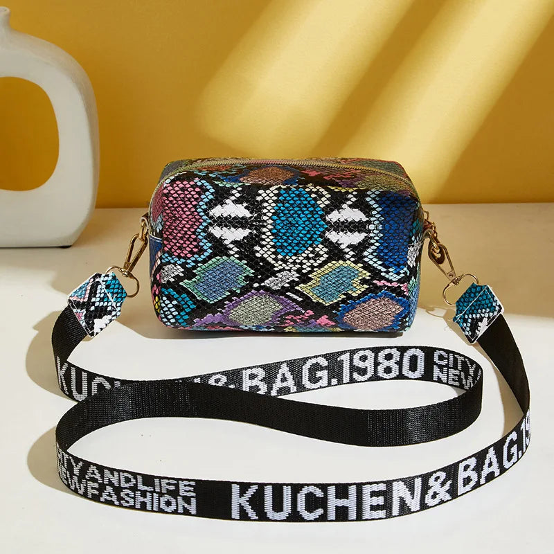 PU Leather Solid Square Bag | Soft Fashion Letter Strap Crossbody Messenger Bag Luxegan