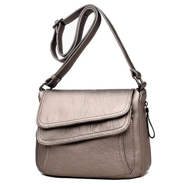 Luxury Designer Genuine Sheepskin Handbag | High-Quality Soft Leather Shoulder Bag | Large Capacity Casual Tote & Messenger Bag | Elegant Multi-Compartment Women's Purse (Model 54022) Luxegan